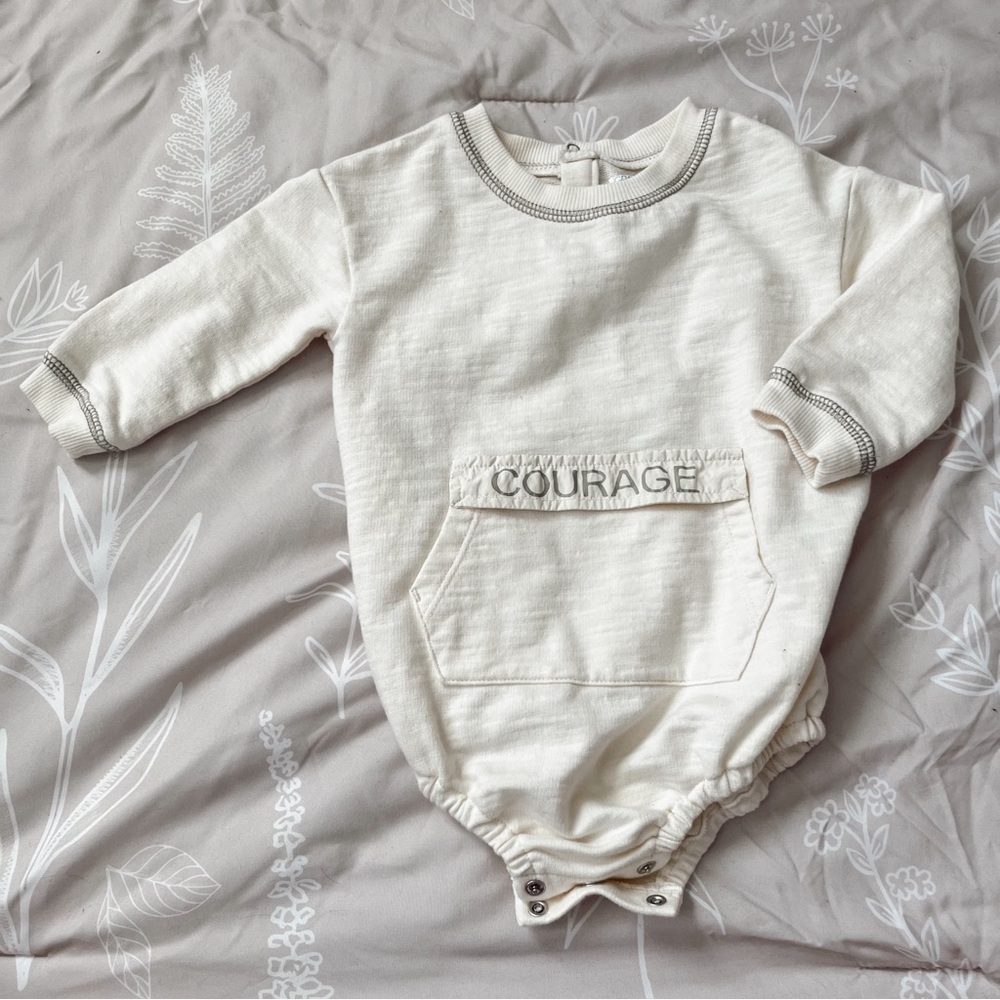 baby yellow bubble romper